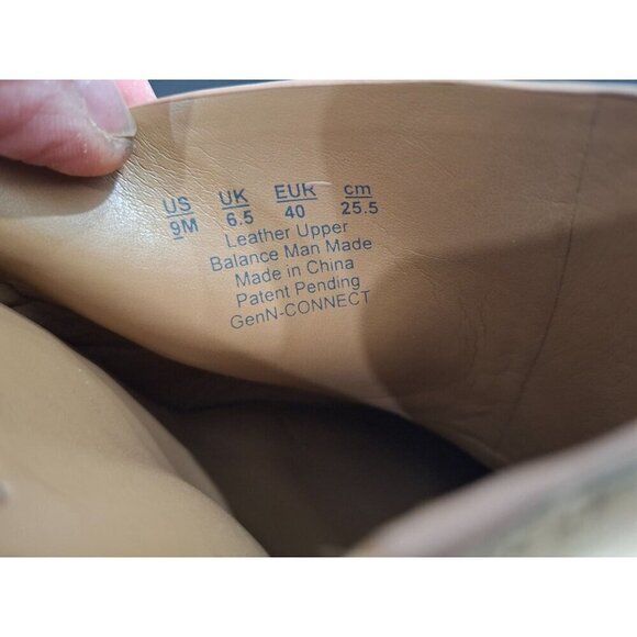 Naturalizer Gen N Connect Tan Leather Block Heeled Mules/Pre-owned, Sz. 9M - Picture 8 of 10